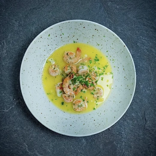 Garnelen in Knoblauchbutter